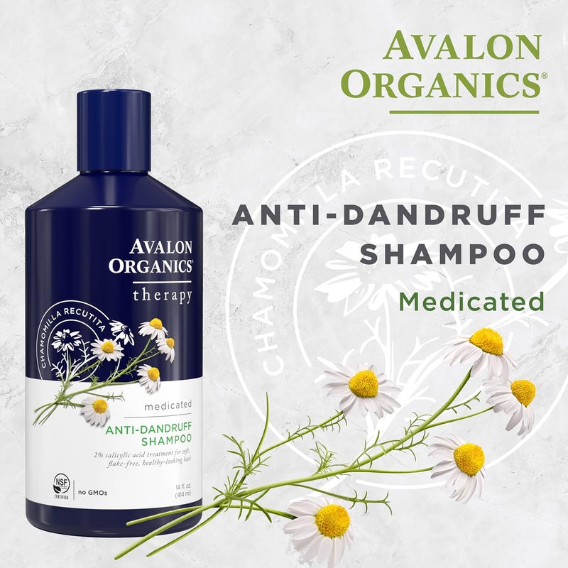 Therapy Medicated Anti-Dandruff Shampoo, 14 Oz - Image 1