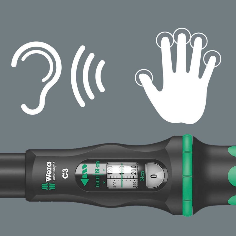 Wera 05075622001 ClickTorque C 3 torque wrench with reversible ratchet 40200 Nm - Image 2
