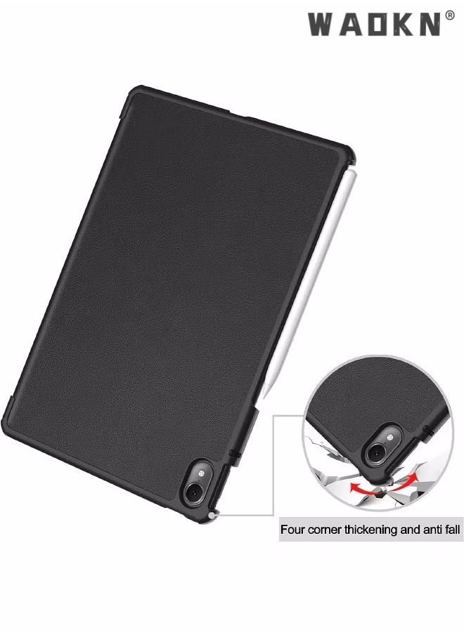 IAF For Huawei Matepad Air 11.5 inch Case, Tri-Fold Smart Tablet Case, Multi- Viewing Angles Stand Hard Shell Folio Case Cover with Auto Wake Sleep for Huawei Matepad Air 2023 Black - Image 4