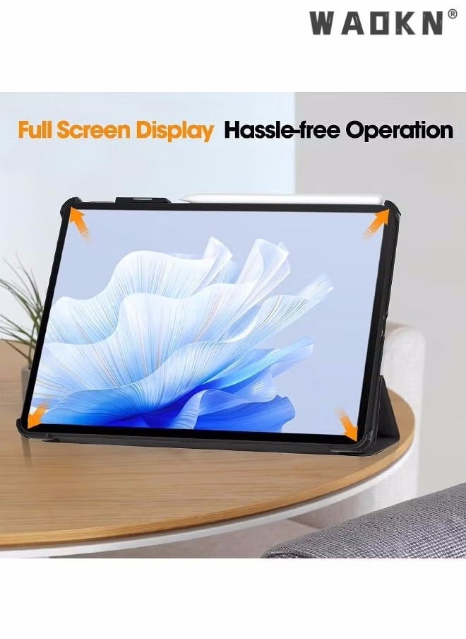 IAF For Huawei Matepad Air 11.5 inch Case, Tri-Fold Smart Tablet Case, Multi- Viewing Angles Stand Hard Shell Folio Case Cover with Auto Wake Sleep for Huawei Matepad Air 2023 Black - Image 5