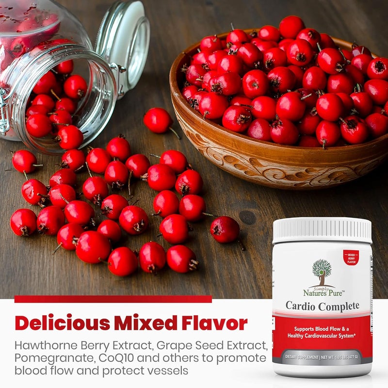 Simply Natures Pure Cardio Complete with 5000 LArginine 1000mg LCitrulline and Hawthorn Berry  Heart Health  Cardiovascular Support Powder Supplement and 3in1 Nitric Oxide Booster - Image 5