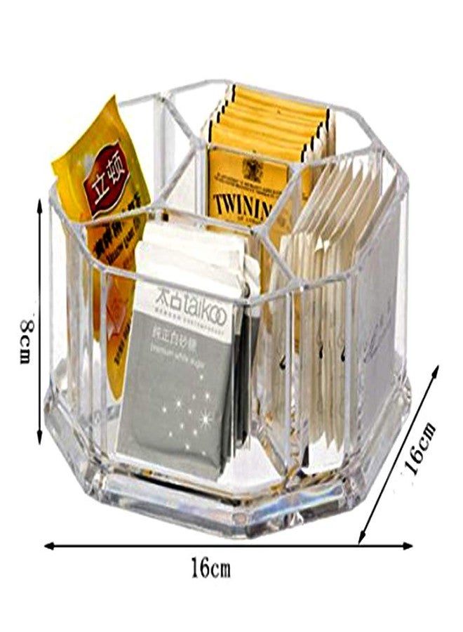 Yakri Acrylic Tea Bags Holder Coffee Sugar Bag Case Guest Room Organizer Storage Boxes-5 Department for Kitchen,Home YTBH-002 - Image 2