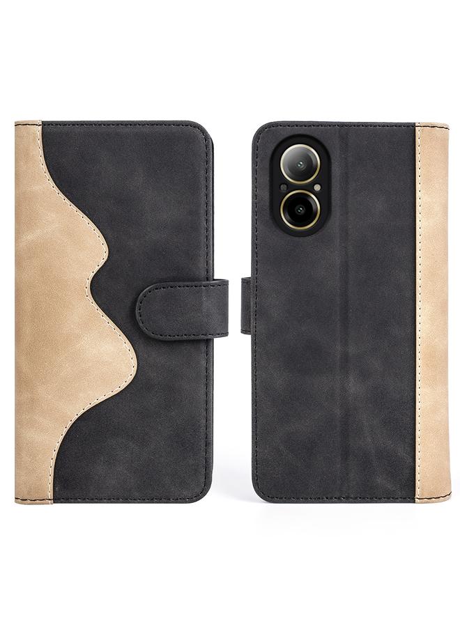 اس-توب جراب هاتف Realme C67 4G بخياطة أفقية من الجلد - Image 2