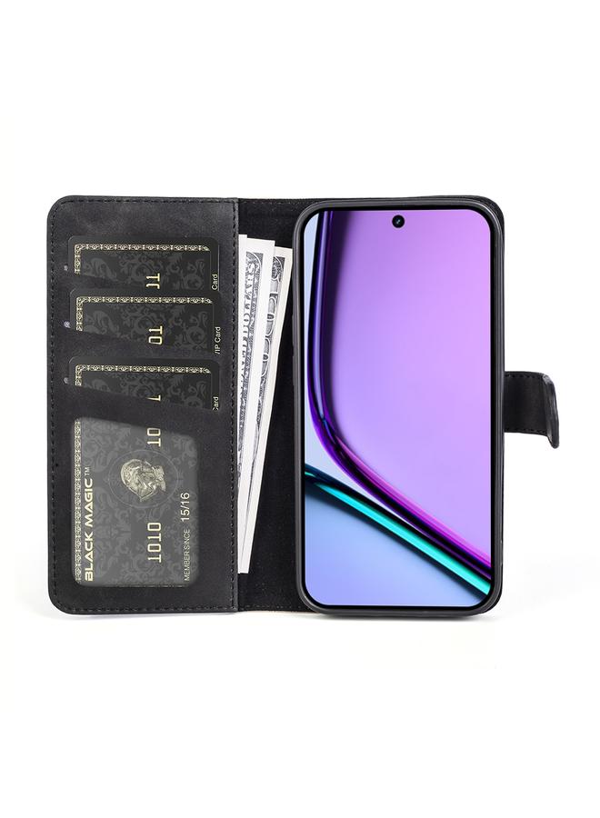اس-توب جراب هاتف Realme C67 4G بخياطة أفقية من الجلد - Image 3