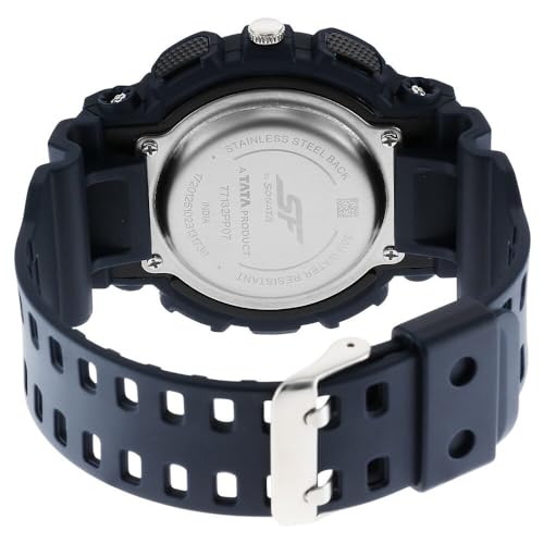 Sonata SF Dreamer Series Quartz Digital Analog Digital Blue Plastic Strap for Men-77132PP07W - Image 5