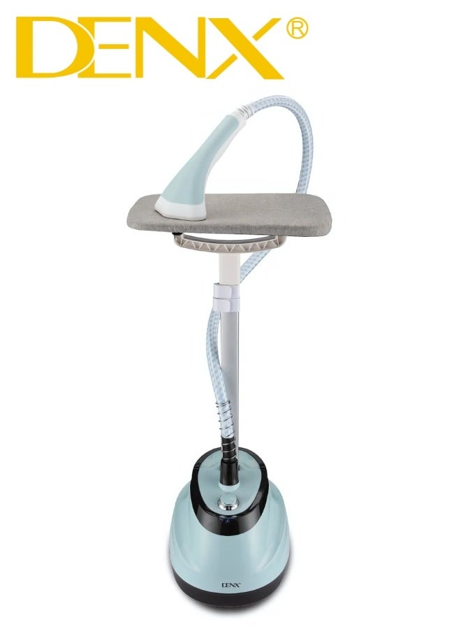Denx DENX DX3006 Home Garment Steamer Set – 1800W Powerful Vertical Steam Iron with 1.6L Water Tank, Elegant Design, 45-Second Fast Heating, and 10-Hole Stainless Steel Nozzle for Safe and Efficient Ironing of All Fabric Types - Image 1