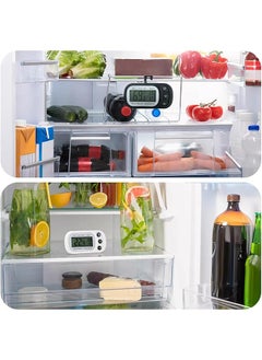 erorex Refrigerator Thermometer 2Pcs Waterproof Fridge Thermometer Digital Freezer Room Thermometer With Max Min Record Function Large Lcd Display And Magnetic Back For Kitchen Home Restaurants  - Image 4