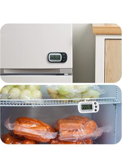 erorex Refrigerator Thermometer 2Pcs Waterproof Fridge Thermometer Digital Freezer Room Thermometer With Max Min Record Function Large Lcd Display And Magnetic Back For Kitchen Home Restaurants  - Image 5