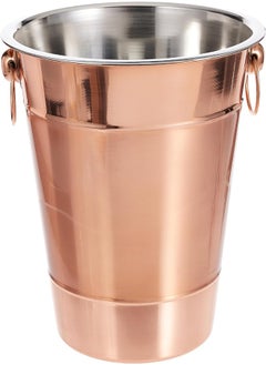 KEDGE Kedge Stainless Steel Copper Finish Champagne Bucket 2 Ribbed with Side Kadi  - Image 4