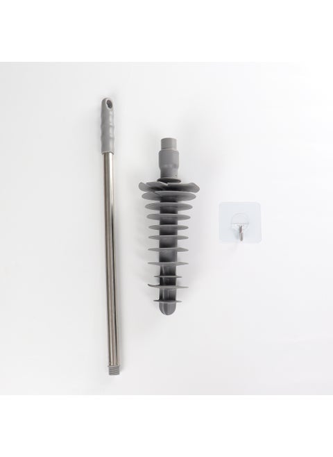 Manual Toilet Plunger Piston Clog RemoverGray (blank box + Japanese instructions) Gray (blank box + Japanese instructions)