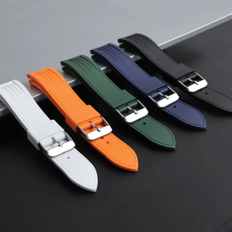 Bluejw Rubber Curved Quick Release Watch Strap Replacement Watch Strap 20mm 22mm - Image 3