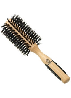 KENT Ent Pf03 Round Curling Brush With Hard Natural Boar Bristle Hair Drying Brush Round Hair Brush And Blowout Brush Small Round Brush For Dry Hair For Shoulder Length Or Shorter Hair (1.8" Head)  - Image 1