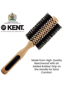 KENT Ent Pf03 Round Curling Brush With Hard Natural Boar Bristle Hair Drying Brush Round Hair Brush And Blowout Brush Small Round Brush For Dry Hair For Shoulder Length Or Shorter Hair (1.8" Head)  - Image 5