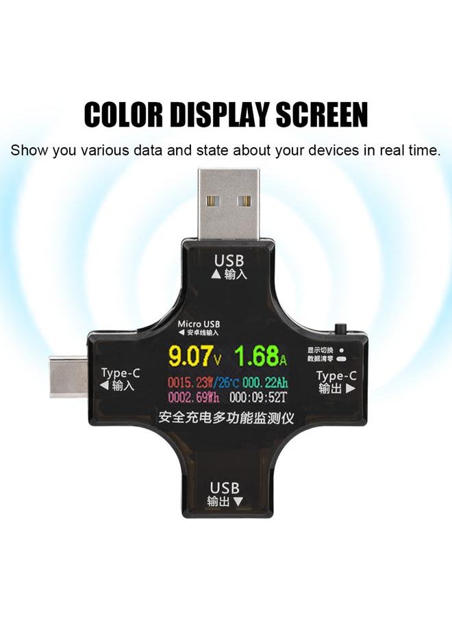 Thoraya Multi‑functional Type‑C Interface Safety Tester Current Meter PD Tester Color Screen No Bluetooth  - Image 3