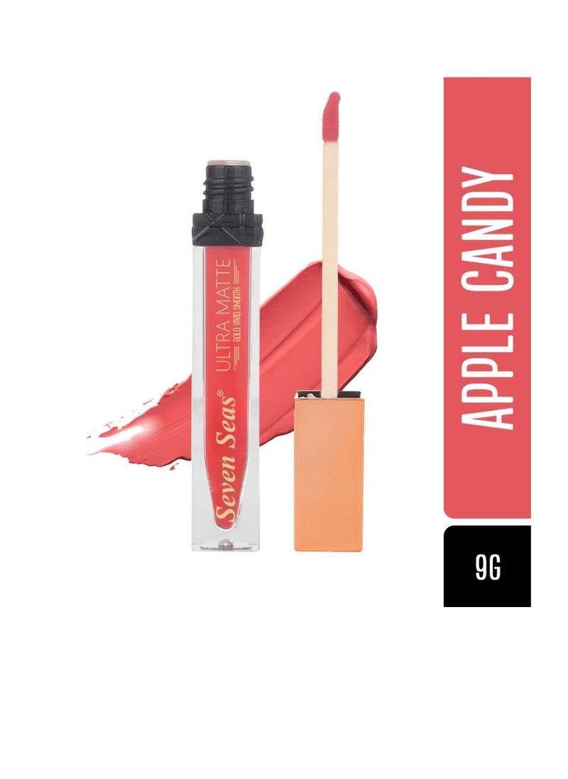 Seven Seas Seven Seas Ultra Smooth Matte Liquid Lipstick Smooth Lip Color Weightless Finish Long Lasting Matte Liquid Lipstick for Women Apple Candy  - Image 2
