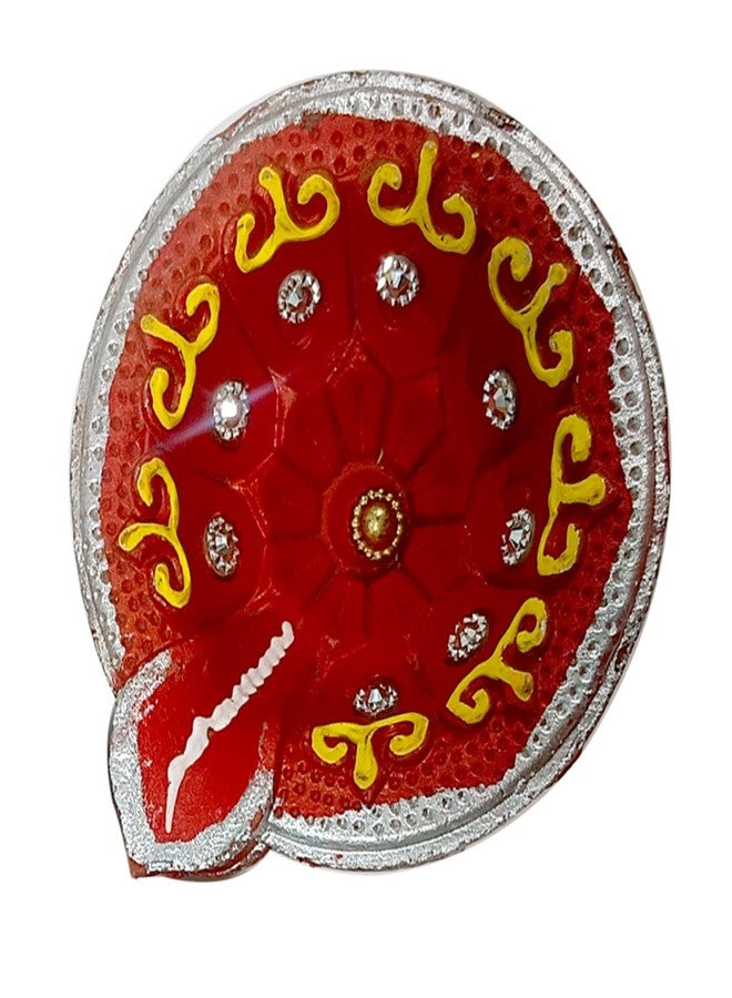 مجموعة من 6 مصابيح ديوالي بتصميم تقليدي. تُستخدم هذه المصابيح الملونة في احتفالات ديوالي منذ قرون. مصابيح طينية ملونة خاصة بعيد ديوالي، تُعدّ زينة مثالية لغرفة الصلاة في المعبد ولجميع الأعياد مثل ديوالي. - Image 5