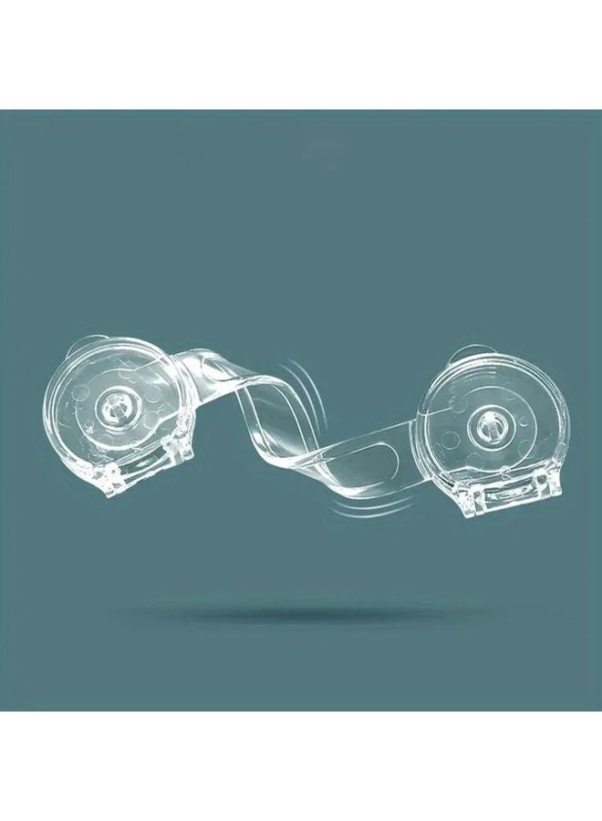 8 قطع أقفال أدراج شفافة آمنة سهلة التركيب متينة مضادة للفتح حماية من العصر - Image 4