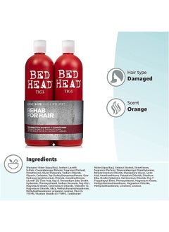 BED HEAD Bed Head by TIGI Urban Antidotes Resurrection Shampoo and Conditioner for Damaged Hair 25.36 fl oz 2 count  - Image 3