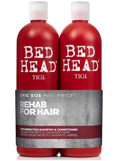 BED HEAD Bed Head by TIGI Urban Antidotes Resurrection Shampoo and Conditioner for Damaged Hair 25.36 fl oz 2 count  - Image 4