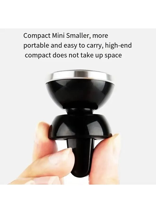 Red Magnetic Car Phone Holder Air Vent Mount 360 Rotating Strong Suction Cup 5 Magnets - Image 4