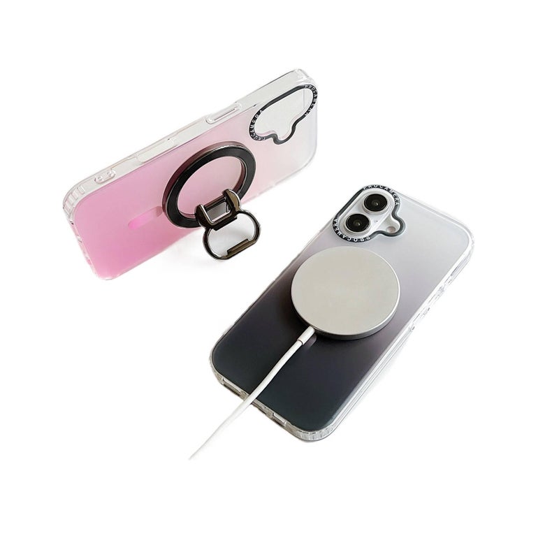 MS TPU+PC MagSafe Case for iPhone 12 Pro Max with Shockproof and Drop Protection plus Shockproof plus Strong Magnetic plus Full Coverage in Purple - Image 4