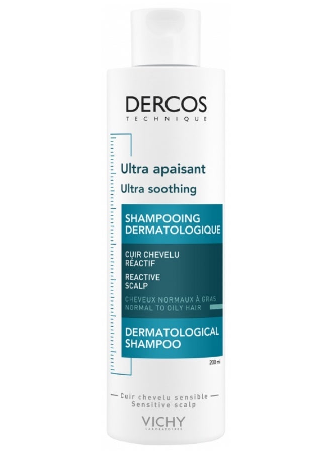 Dercos (Anti Dandruff DS) Dercos Ultra Soothing Shampoo for Normal to Oily Hair 200 ml