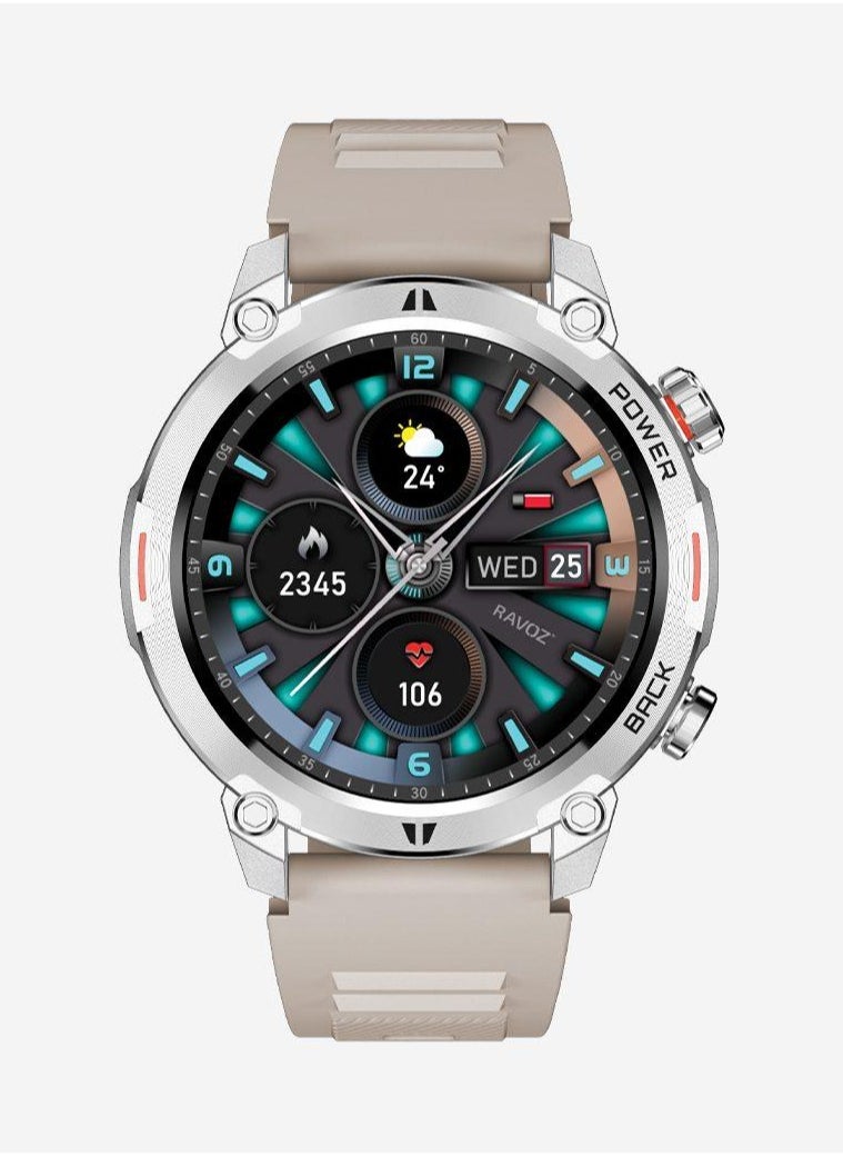 RAVOZ Rizto R19 Rugged Ultra HD Metallic Black Dial With Three Strap  - Image 3
