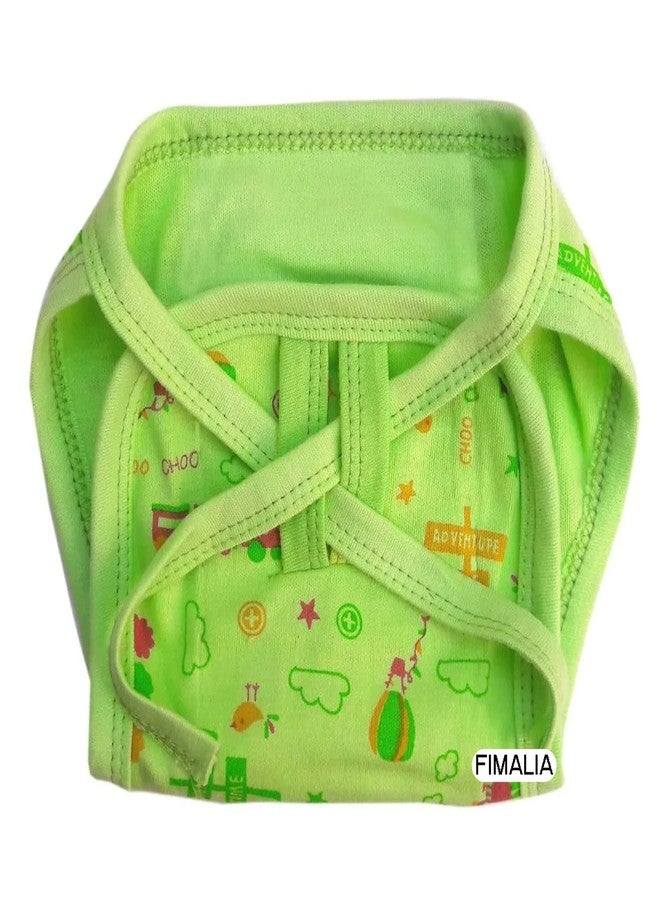 FIMALIA Newborn Baby Washable Reusable Hosiery Cotton Cloth Nappies/Cloth Diaper/Langot (0 to 6 Months) (Colors & Prints Vary) (Pack of 4, Printed) - Image 2