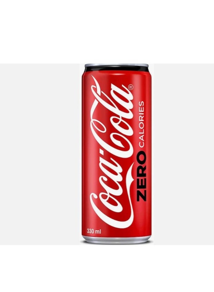 Coca-Cola Coca Cola Zero Carbonated Soft Drink Can 4 x 6 x 330 ml  - Image 3