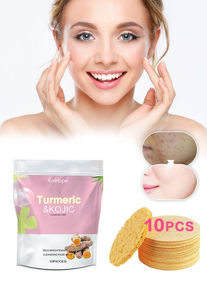 إسفنجات الوجه، وسادات تنظيف للبقع الداكنة، إسفنجات مضغوطة صغيرة للسفر، وسادات تقشير للوجه للتنظيف، أدوات للعناية بالبشرة - Image 1