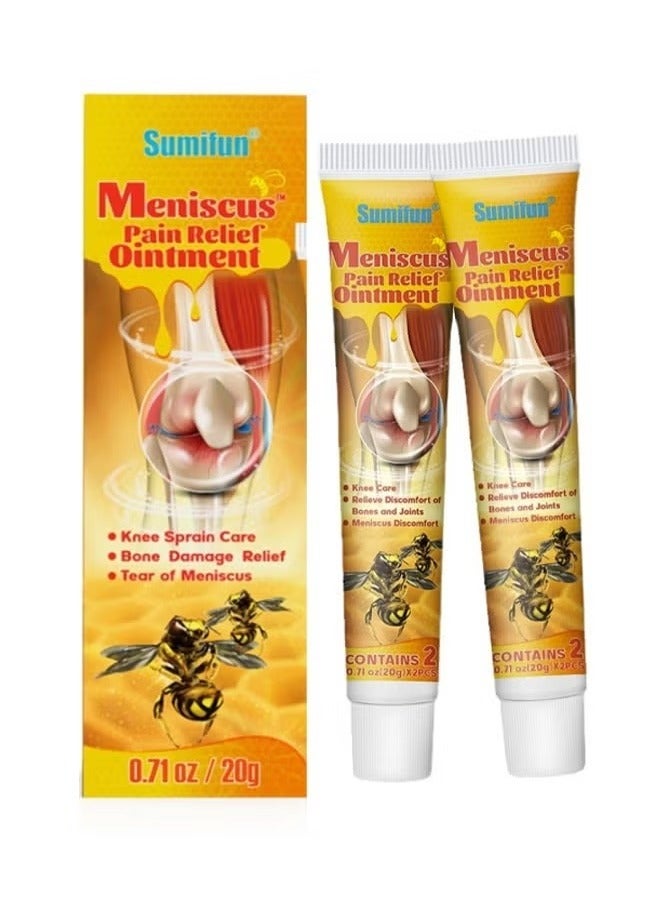 Sumifun 5 Pcs Combo Meniscus Pain Relief Ointment Cream Joint Arthritis Pain Relief Cream Knee Care Bee Venom Cream for Joint Care Treatment Gel Cream Bee Venom Joint Muscle Pain Relief Cream 5x20g - Image 3