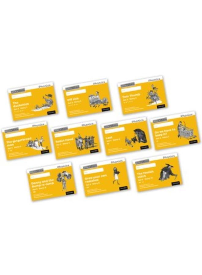 Read Write Inc. Phonics: Yellow Set 5 Core Black & White Storybooks (Mixed Pack of 10) 