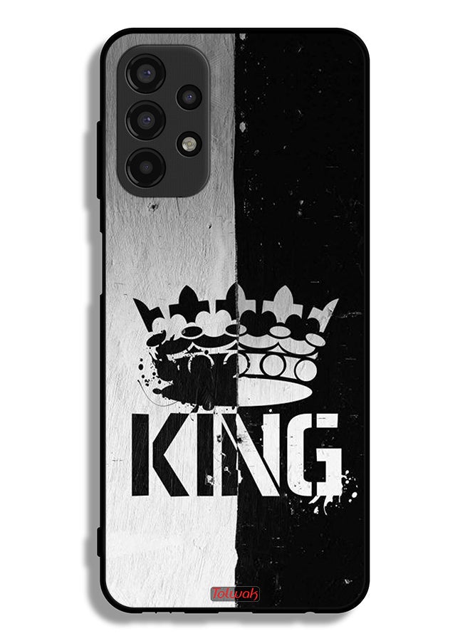 Tolwak Samsung Galaxy A13 4G Protective Case Cover King Vintage - Image 1