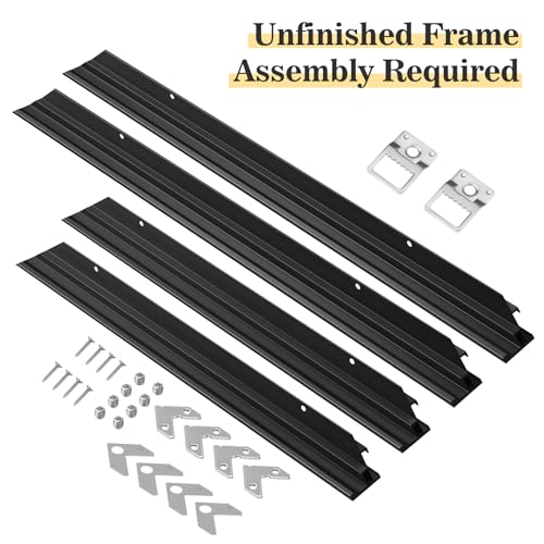 Akfado Canvas Frame for 16x20 Art Prints Oil Paintings DIY Metal Floater Frames with 086 Deep for Landscape Portraits Horizontal or Vertical Display Modern Wall Decor No Glass Back Black - Image 3