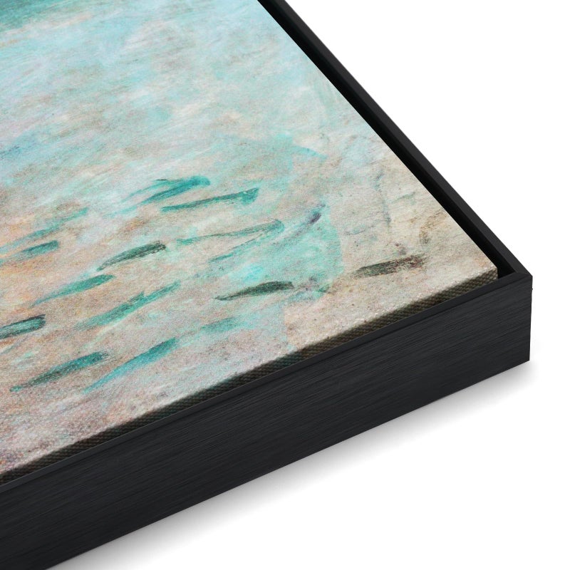 Akfado Canvas Frame for 16x20 Art Prints Oil Paintings DIY Metal Floater Frames with 086 Deep for Landscape Portraits Horizontal or Vertical Display Modern Wall Decor No Glass Back Black - Image 2