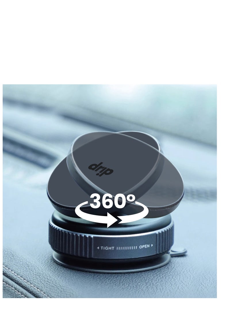 Drip 360° Rotating Vacuum Suction Magnetic Car Phone Mount - Strong Hold & Full Rotation - Image 2