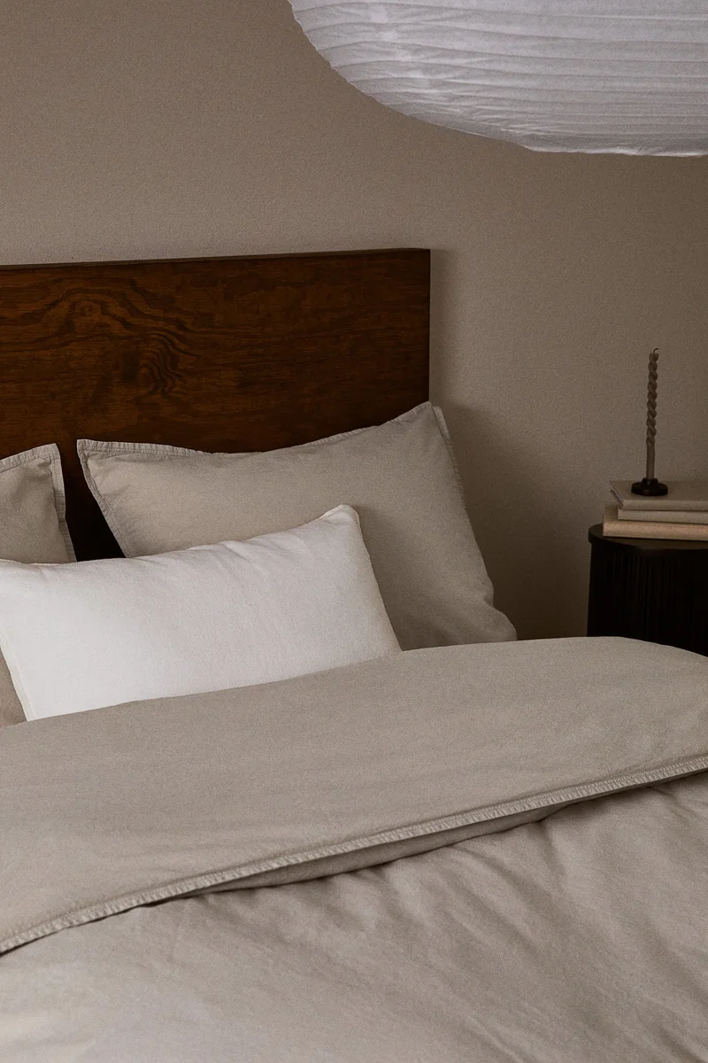 اتش اند ام طقم غطاء لحاف مزدوجكينغ قطني