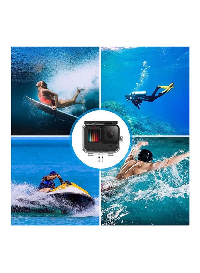 Waterproof Protective Shell Cover Case For GoPro Hero 9 With Bracket Accessories Black - Image 2