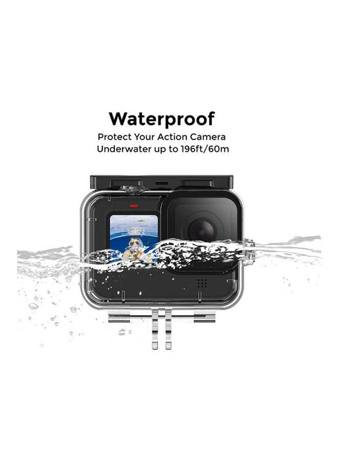 Waterproof Protective Shell Cover Case For GoPro Hero 9 With Bracket Accessories Black - Image 4