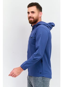 Legend Men Comfort Fit Long Sleeves Training Jacket, Slate Blue  - Image 1