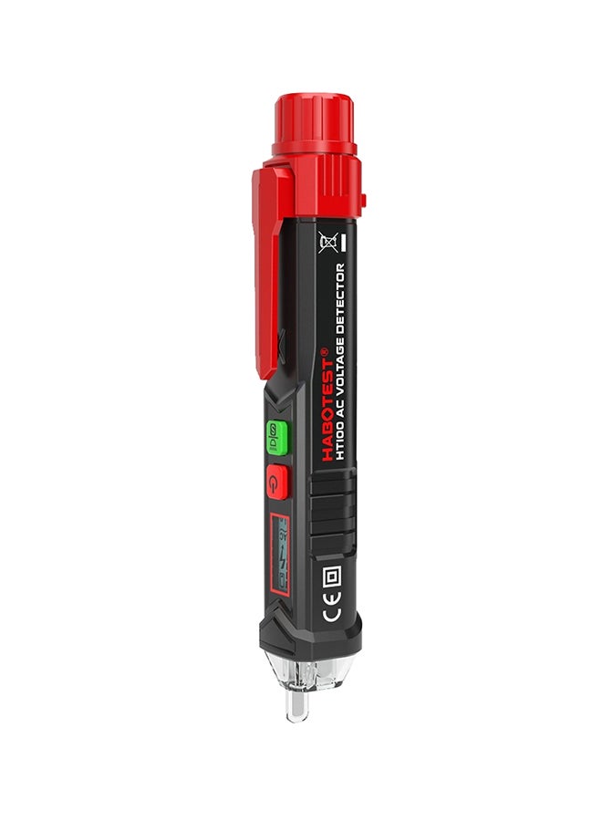Portable Non-Contact AC Voltage Tester Black/Red - Image 1