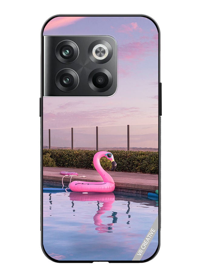 VR CREATIVE Protective Case Cover For OnePlus Ace Pro Flamingo Tube Design Multicolour  - Image 1