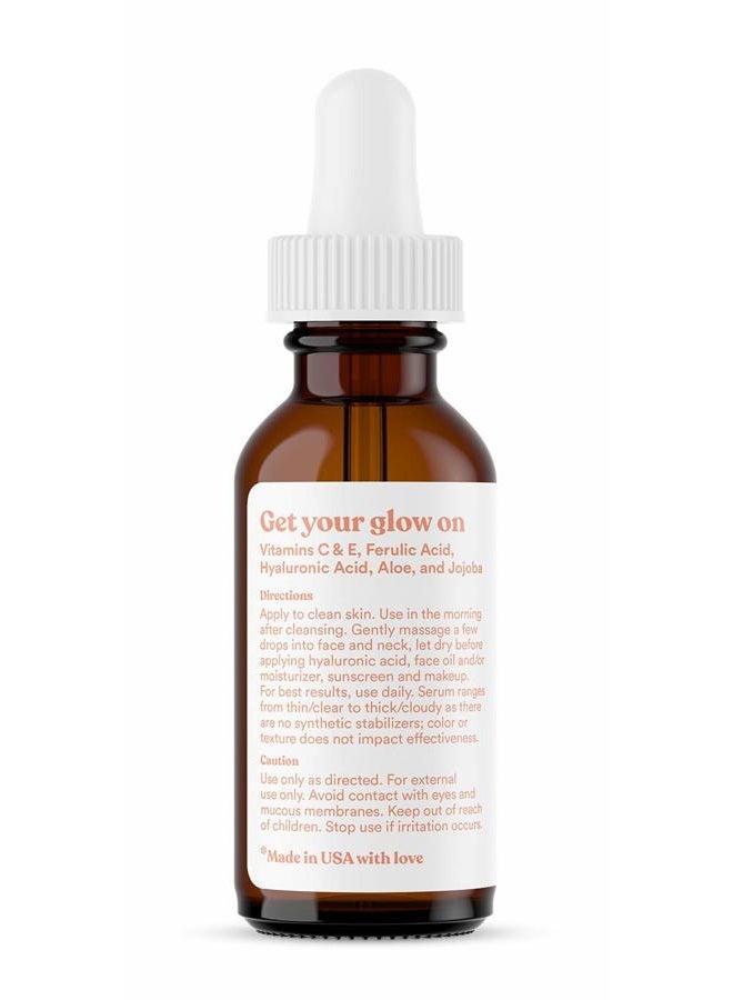 Asutra Anti-Aging 20% Vitamin C Serum, 1 fl oz | Boost Collagen | Helps Fade Sun Spots & Wrinkle Appearance | Ferulic & Hyaluronic Acid, Vitamin E, Aloe, Jojoba - Image 2