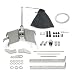 QGHAUC TH350 Transmission Shifter for GM Turbo 350 Automatic 12 Chrome Stick Kit with Gated LockOut Feature - Image 2