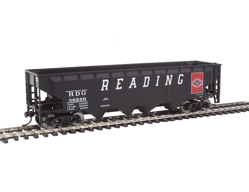 Walthers Trainline WalthersTrainline Ready to Run Reading Offset Hopper, Black/Red - Image 2