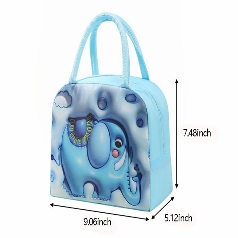 INSTABUYZ 3D Printed Hot & Cold Leak Proof Lunch Bag for Office School Kids Men & Women Storage Bag with Handle Tiffin Bag (Black Astro) - Image 4