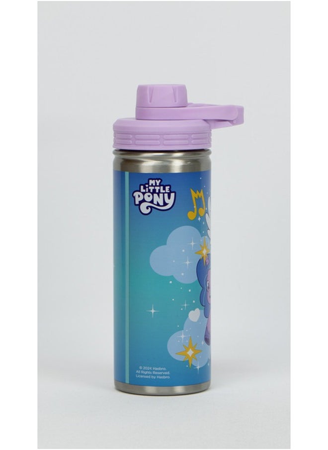 SunCe زجاجة ماء MY LITTLE PONY 2 من الفولاذ المقاوم للصدأ - جدار واحد، غطاء PP - 620 مل  - Image 4