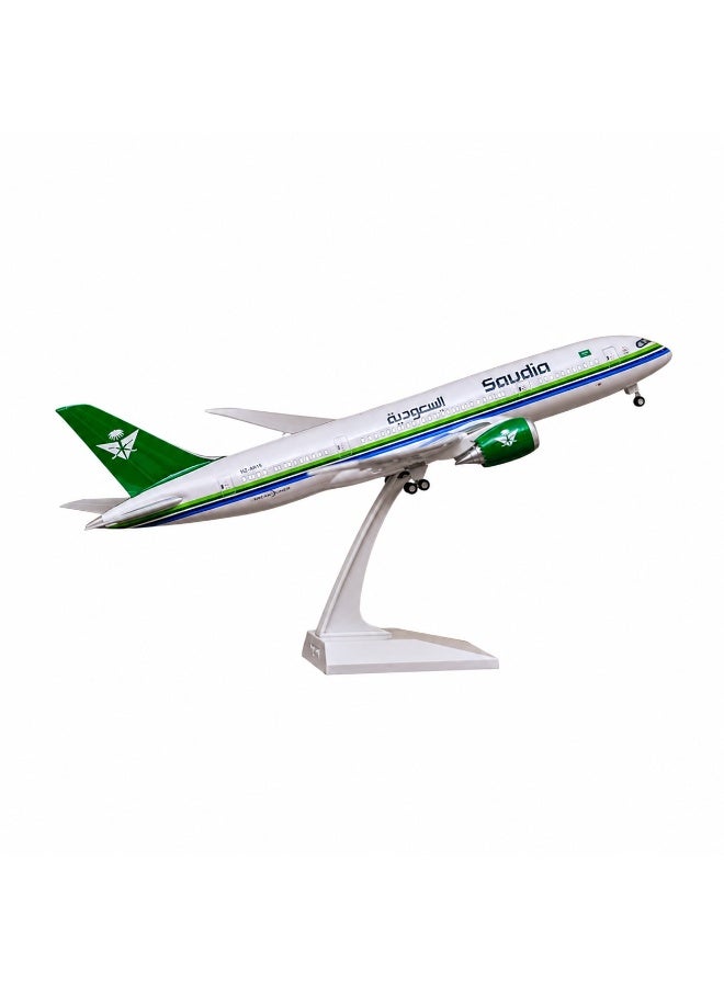 Large 20cm model Saudi Arabian Airlines airplane, metal, with wheels - Image 2