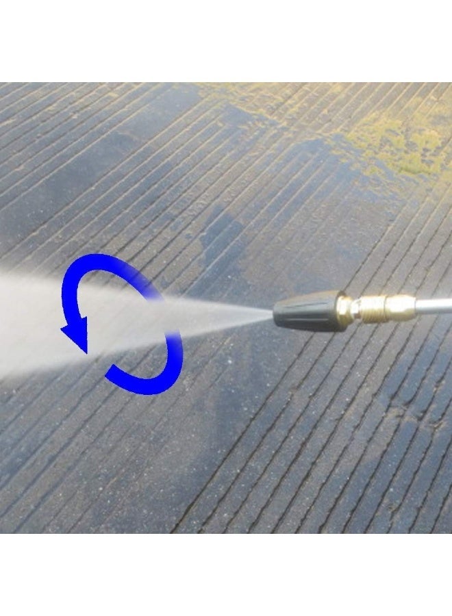 M MINGLE M Mingle Turbo Nozzle For Pressure Washer, Rotating Nozzle And 5 Tips, 1/4 Inch Quick Connect, 3600 Psi, Orifice 2.5  - Image 5