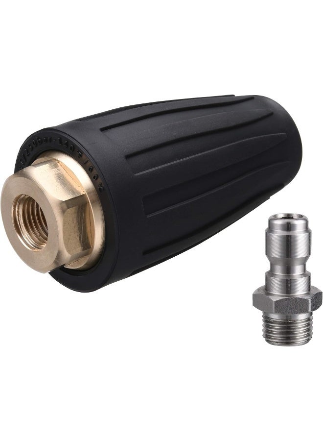 M MINGLE M Mingle Turbo Nozzle For Pressure Washer, Rotating Nozzle And 5 Tips, 1/4 Inch Quick Connect, 3600 Psi, Orifice 2.5  - Image 4